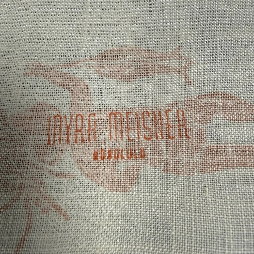 Vintage Myra Meisner Honolulu Cocktail Coasters‎ Linen Napkins